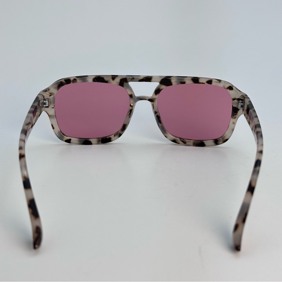 Aire Tortoise Frame Pink Lens Women's Sunglasses - Picture 9 of 11